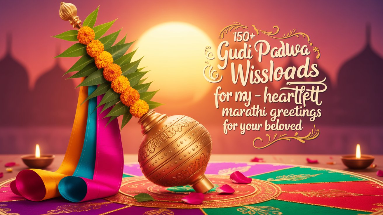 150+Gudi Padwa Wishes for My Husband – Heartfelt Marathi Greetings for Your Beloved