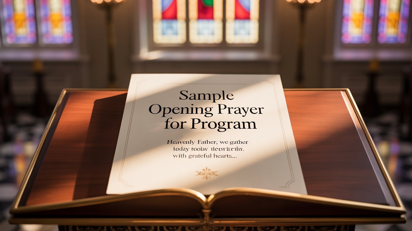 Opening Prayer for a Program with Bible Verses - My Blog