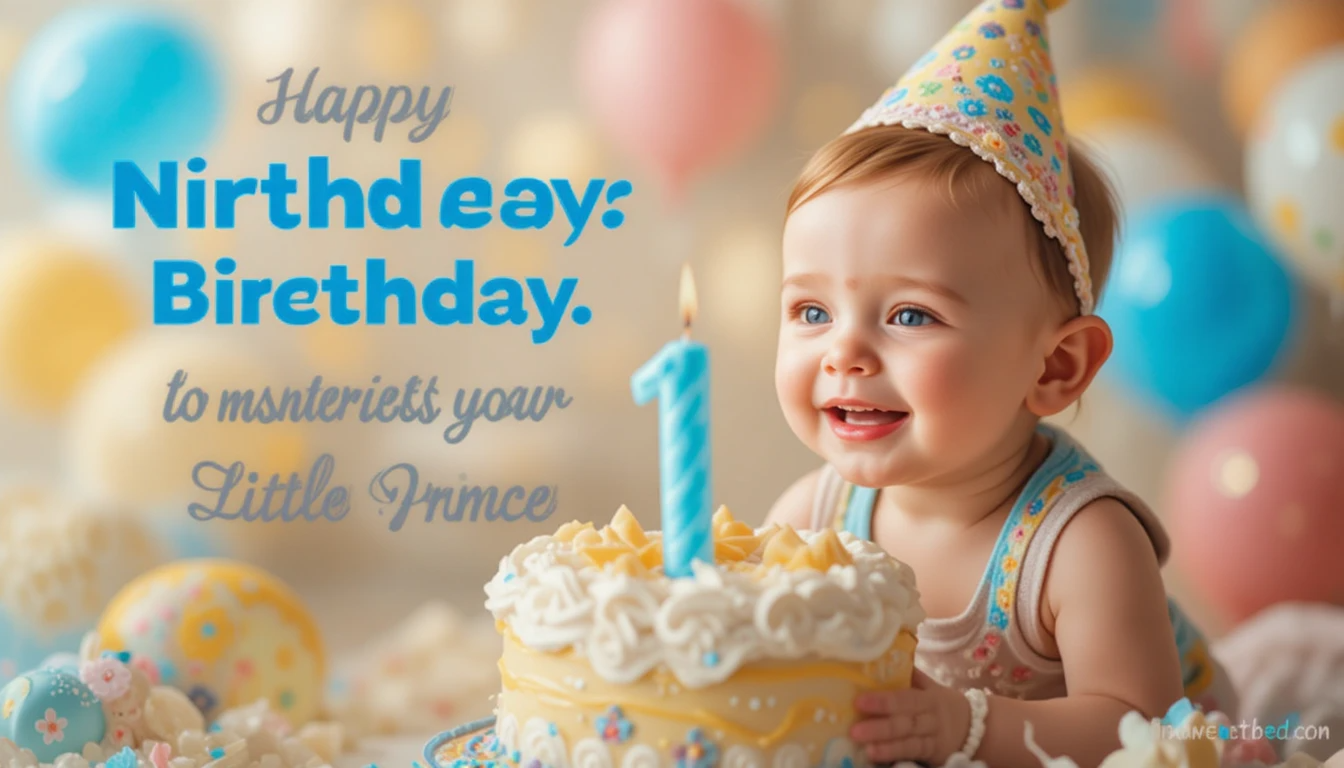 105+ Best 1st Birthday Wishes for Boy  Cute & Memorable Messages for Your Little Prince