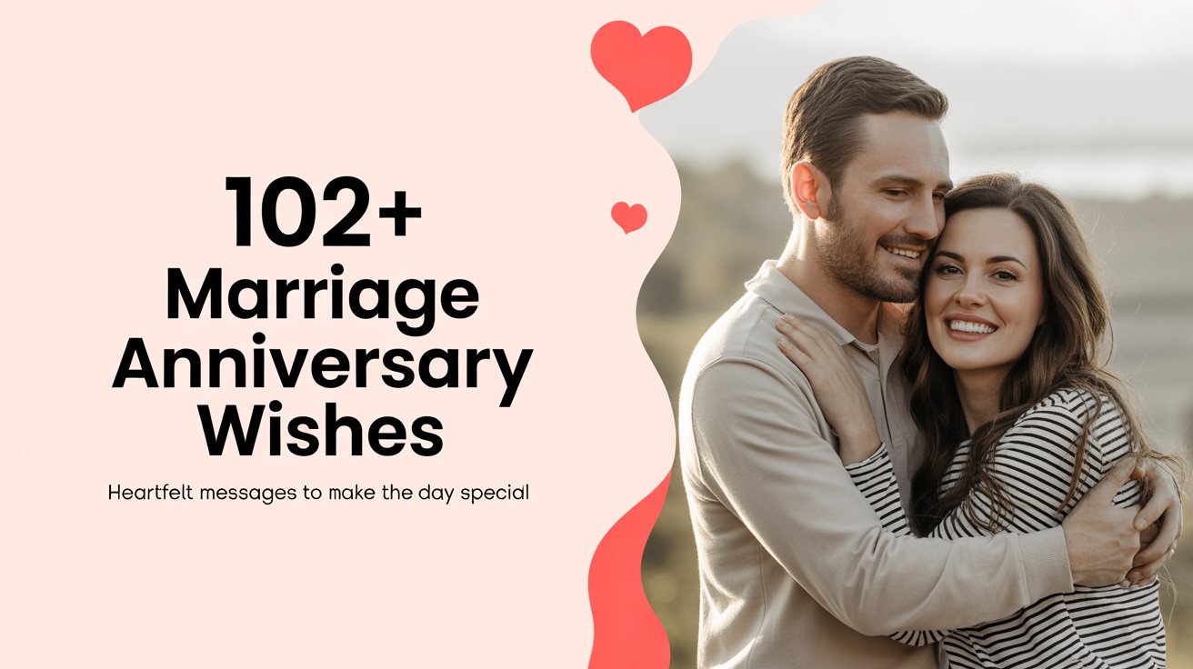 102+ Marriage Anniversary Wishes: Heartfelt Messages to Make the Day Special