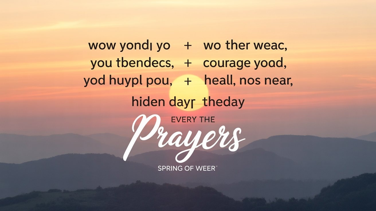 20+ Powerful Prayers for Everyday of the Week with Scriptures