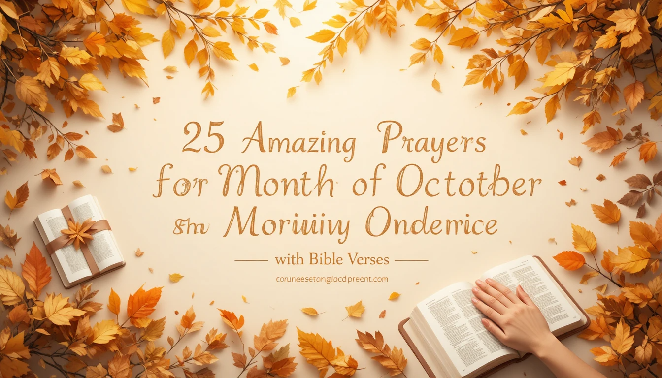 25 Amazing Prayers for October with Bible Verses