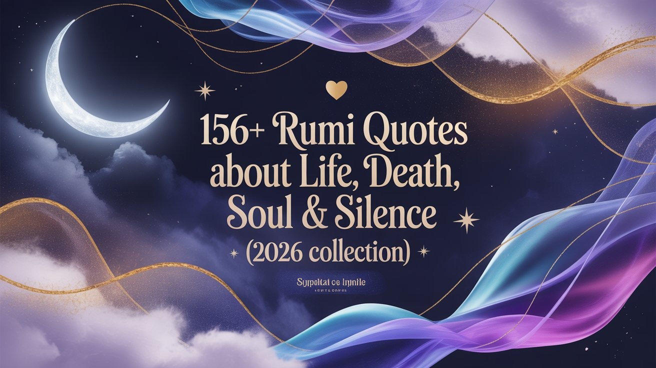 🌙✨ 156+ Rumi Quotes About Life, Death, Soul & Silence (2026 Collection) 🌿💫