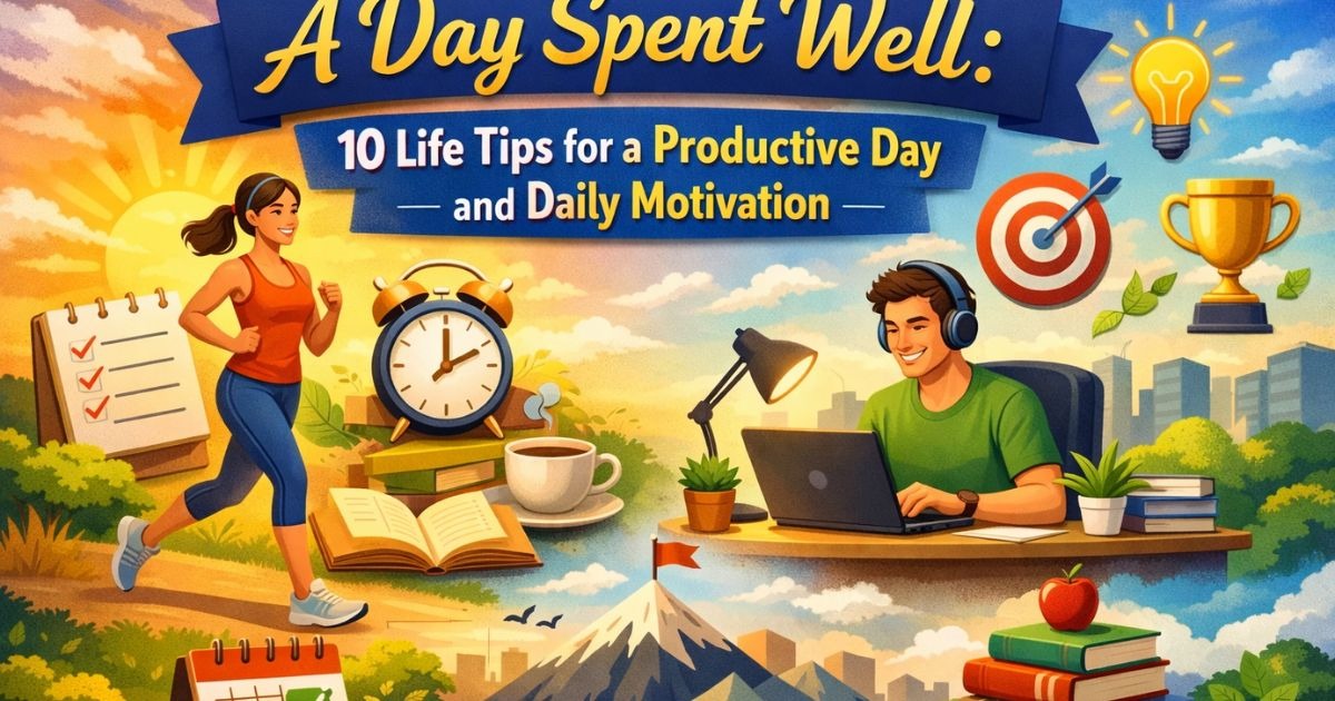 A Day Spent Well: 10 Life Tips for a Productive Day and Daily Motivation 2026