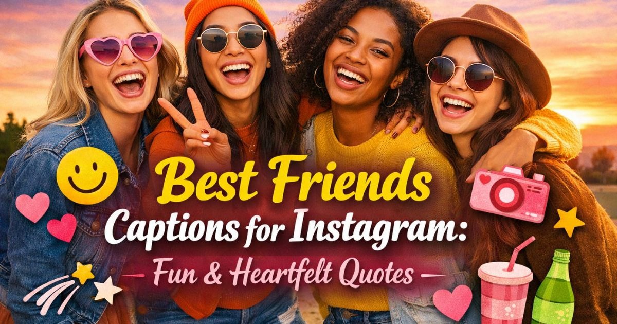 700 + Best Friends Captions for Instagram: Fun & Heartfelt Quotes 2026