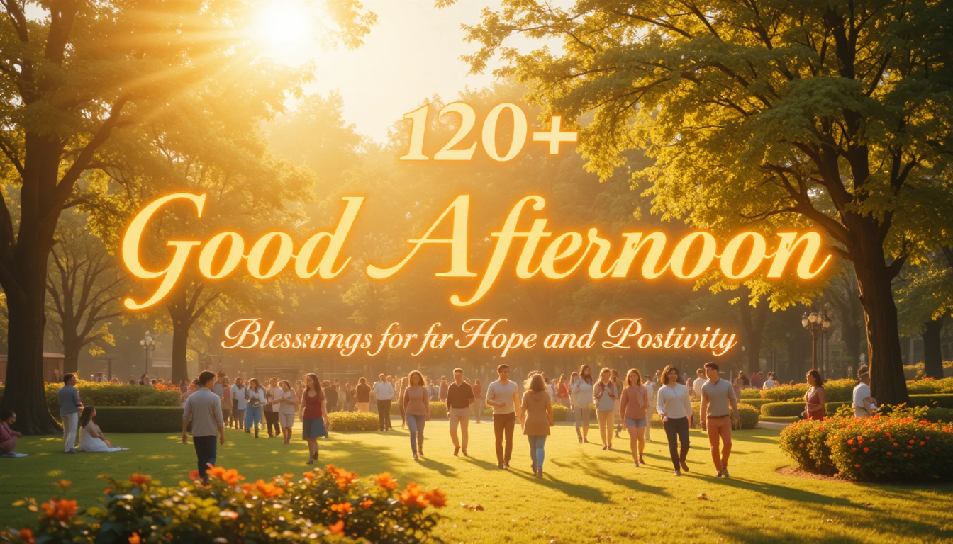 120+ Good Afternoon Blessings, Prayers for Hope and Positivity